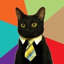 business cat emoji